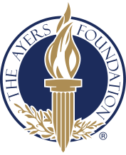The Ayers Foundation Logo with flame.